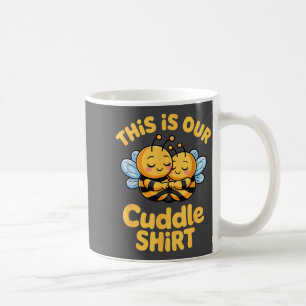 Cuddle Cute Bee Couple Funny Matching  Coffee Mug
