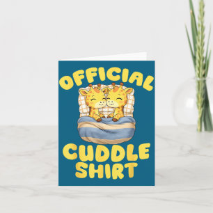 Cuddle Cute Giraffes Couple Valentine's Day  Card