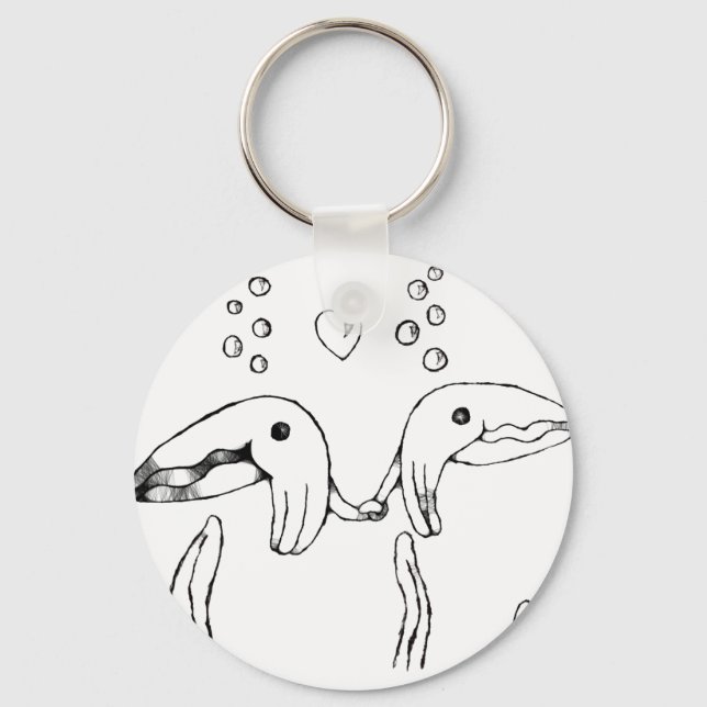 cuddle fish keychain (Front)