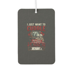 Cuddle Horror Movies Halloween Skulls Retro Tv Mon Air Freshener