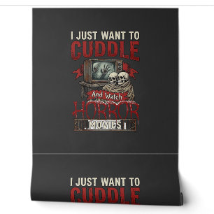 Cuddle Horror Movies Halloween Skulls Retro Tv Mon Wallpaper