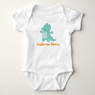 Cuddle-Me-Saurus: Huggable Dino Delight Baby Bodysuit