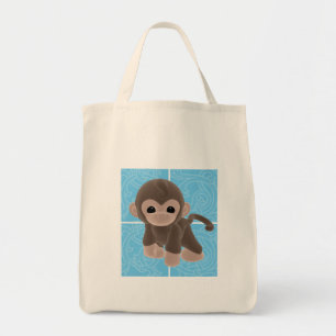 Cuddle Monkey Diaper Tote Bag
