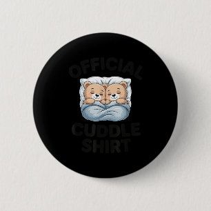 Cuddle Official Bear Sleepwear Teddy 2 Inch Round Button