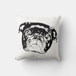 Cuddle Pug Holiday Comfort Throw Pillow