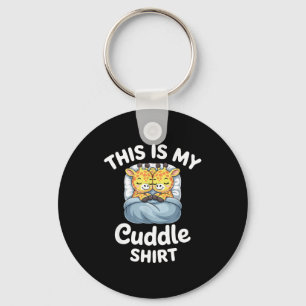 Cuddle Shirt Cute Giraffes Funny Cozy  Keychain