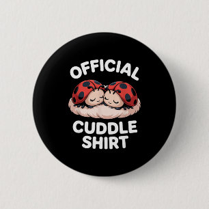 Cuddle Shirt Cute Ladybug Couple Cozy 2 Inch Round Button