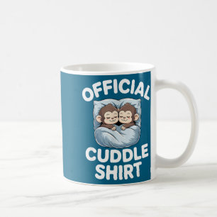 Cuddle Shirt Cute Sleepy Monkey Couple Coffee Mug