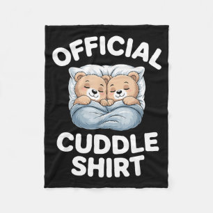 Cuddle Shirt Cute Teddy Bear Sleepwear  Fleece Blanket