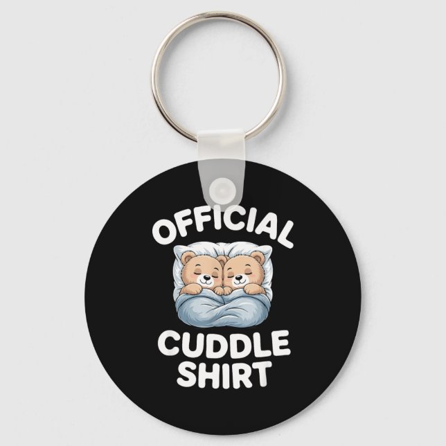 Cuddle Shirt Cute Teddy Bear Sleepwear  Keychain (Front)