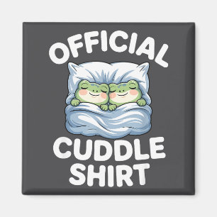 Cuddle Shirt Funny Cute Frogs Cozy  Magnet