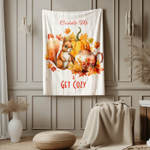 Cuddle Up & Get Cozy – Fall Fleece Blanket
