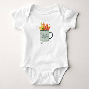 Cuddle Weather Watercolor Fall Leaves Autumn  Baby Bodysuit