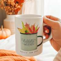 Cuddle Weather Watercolor Fall Personalized
