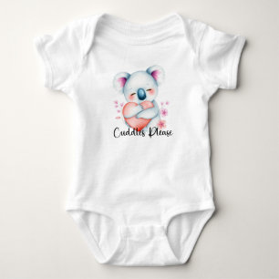 "Cuddles Please" Adorable Koala Bear Baby Bodysuit