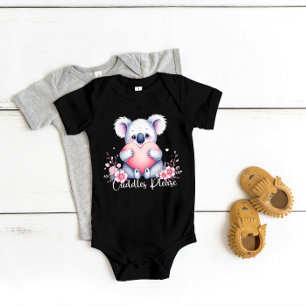 "Cuddles Please" Cute Koala Bear Baby Bodysuit