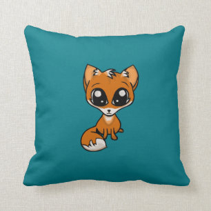 Cuddles Pls! Fox Throw Pillow