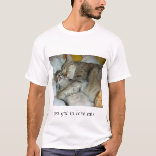 cuddling cats T-Shirt