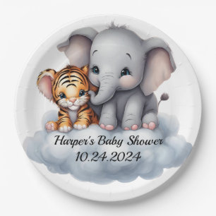 Cuddling Clouds Paper Plate