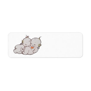 Cuddling Kewpies Address Labels