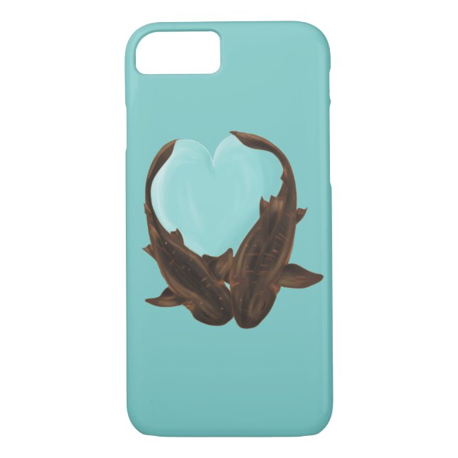 Cuddling Nurse Sharks Case-Mate iPhone Case (Back)