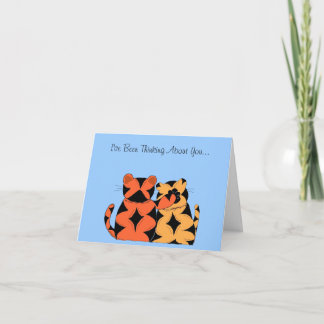 Cuddling Tigers Card