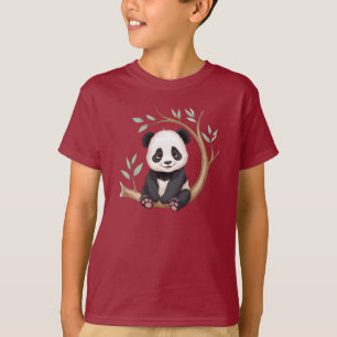 Cuddly Baby Panda – Tree Branch Charm Tee