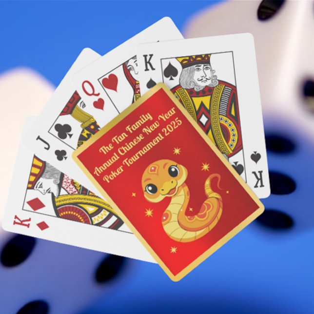 Cuddly Baby Snake Chinese New Year Playing Cards (Creator Uploaded)