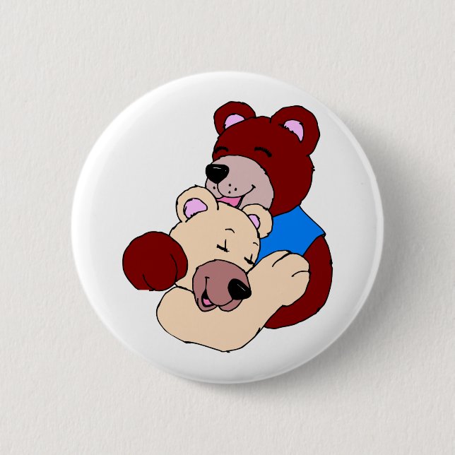 Cuddly Bears 2 Inch Round Button (Front)