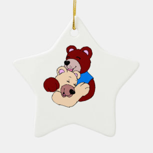 Cuddly Bears Ceramic Ornament