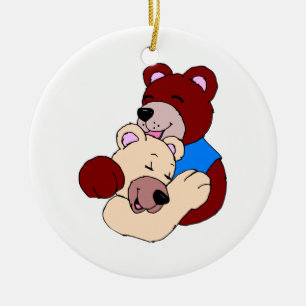 Cuddly Bears Ceramic Ornament