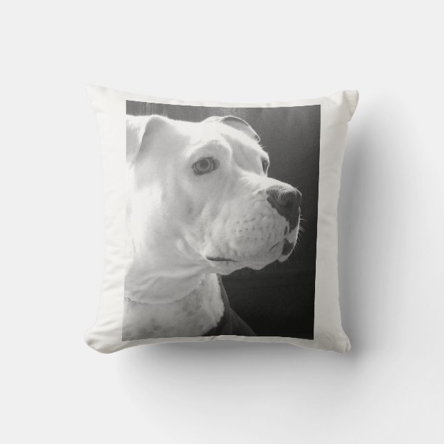 Cuddly BestFriend Throw Pillow (Front)