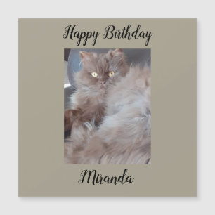 Cuddly Cat Magnetic Birthday Card