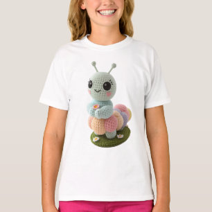 Cuddly Caterpillar A Whimsical Crochet Friend T-Sh T-Shirt