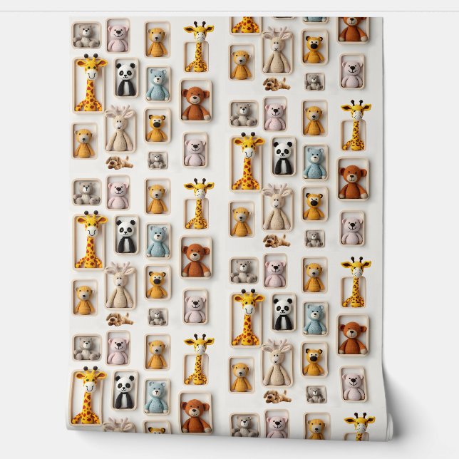 Cuddly Critter Collection Wallpaper (Unrolling)