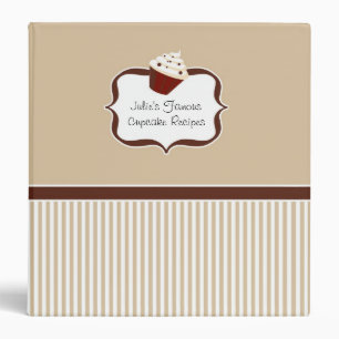 Cuddly Cupcake Recipe Book Binder