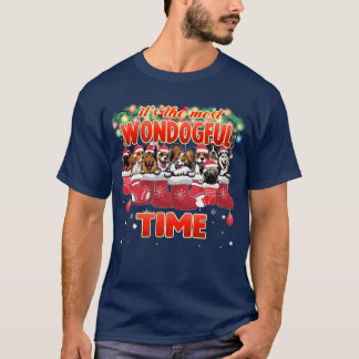 Cuddly Dogs Christmas Decoration Dog Lover family T-Shirt