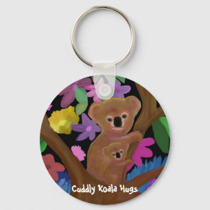 Cuddly Koala Hugs Keychains