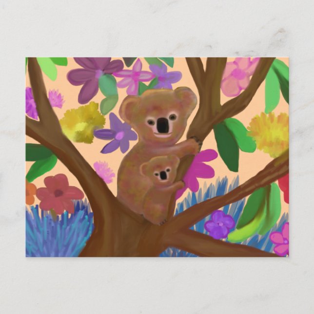 Cuddly Koalas Postcard (Front)