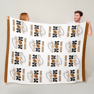 Cuddly Large Size Football Mom Fleece Blanket