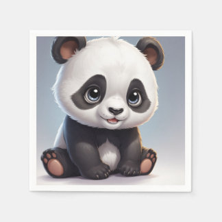 Cuddly panda napkins