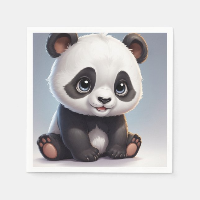 Cuddly panda napkins (Front)