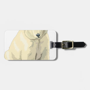Cuddly  Polar Bear Luggage Tag
