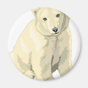 Cuddly Polar Bear Magnet