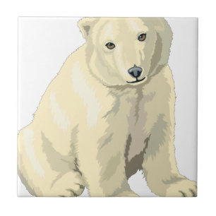 Cuddly  Polar Bear Tile