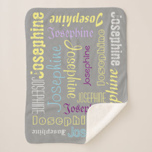 Cuddly Soft & Warm Personalized Name Blanket