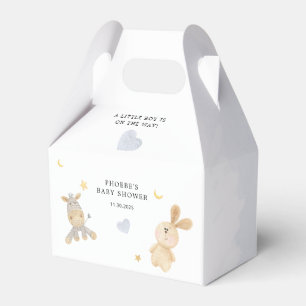 Cuddly Toys Pastel Blue Cute Baby Shower Favor Box