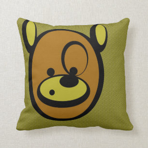 CuddlyCute - Jaz the Bear Throw Pillow