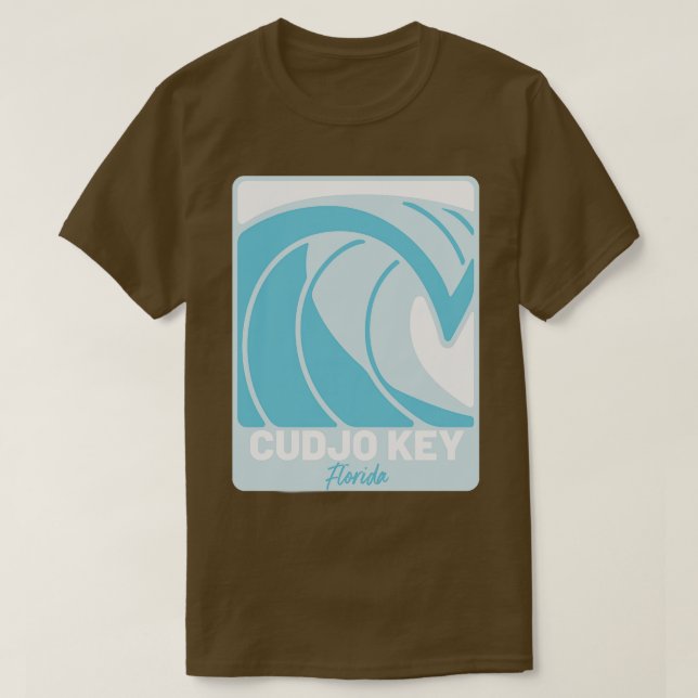 Cudjo Key Florida Atlantic Ocean FL Crashing Wave T-Shirt (Design Front)