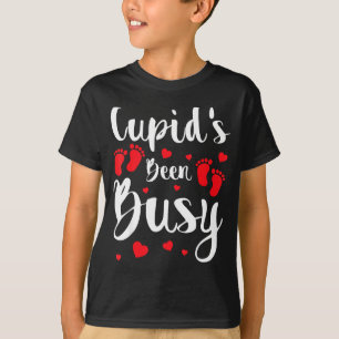 Cud's Been Busy Funny Baby Reveal 2025 Valentine N T-Shirt